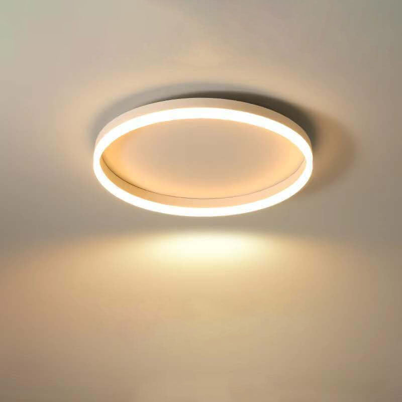 20 in Dimmable LED Ceiling Light with Remote Iron & Acrylic Fixture for Bedrooms Hallways Living Rooms Modern Low-Profile Design | Thomler