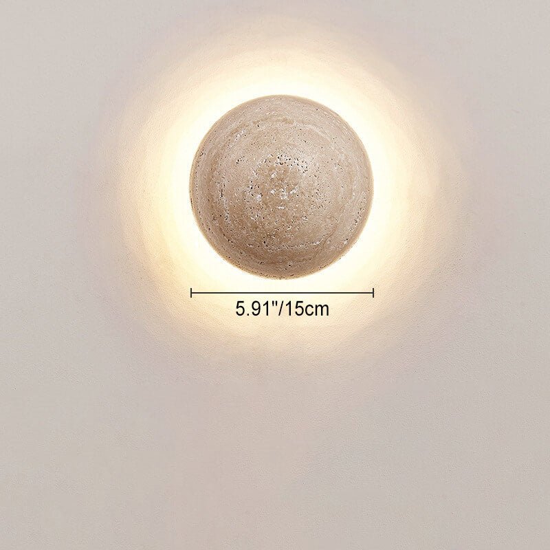 Stone Sconce Hardwired LED 6 inch Square Contemporary Fixture for Bedroom Entryway Lounge Ambient Task Lighting Compact 10 Watt Integrated N | Thomler