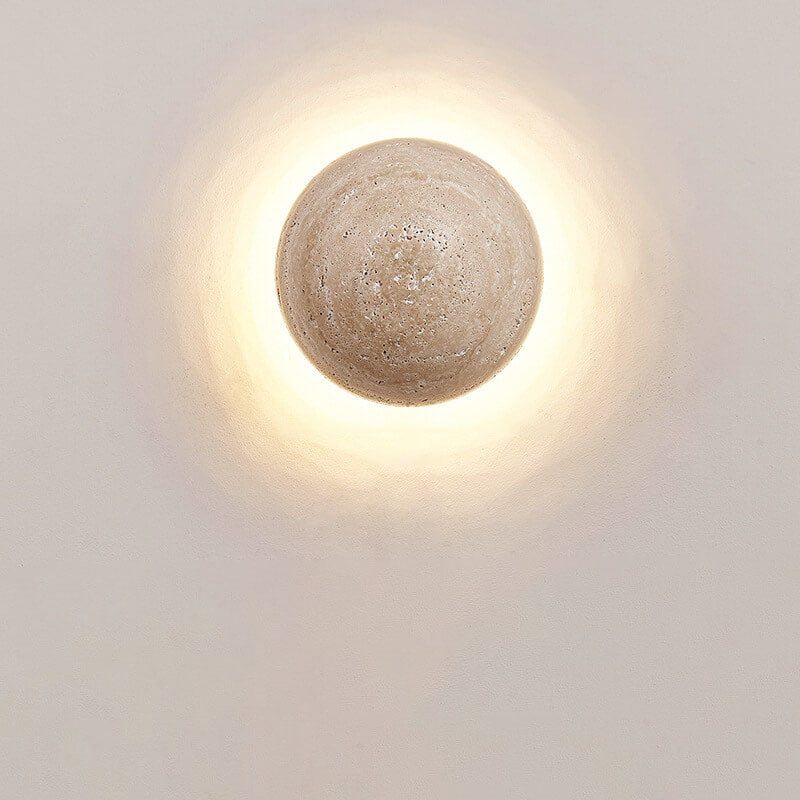 Stone Sconce Hardwired LED 6 inch Square Contemporary Fixture for Bedroom Entryway Lounge Ambient Task Lighting Compact 10 Watt Integrated N | Thomler