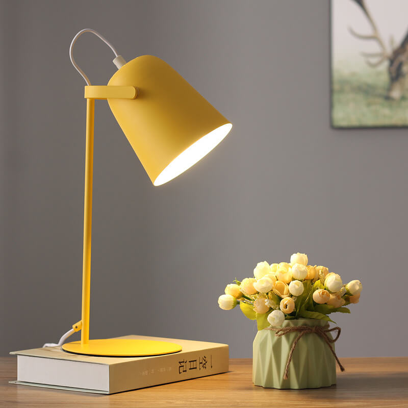 Metal Accent Light 12 Inch Iron Task Lamp with Bucket Shade E27 Socket for Nightstand Desktop Office Corner Home | Thomler