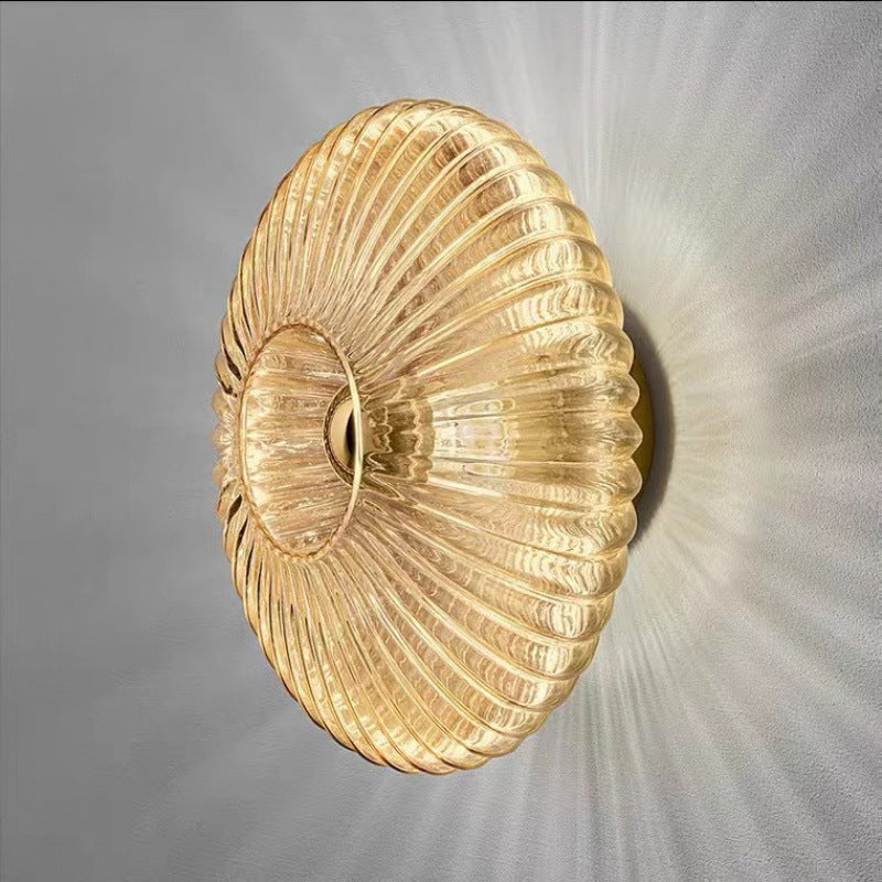 Glazen wandlamp 9,5 inch bedraad modern armatuur E26-fitting sfeerverlichting voor slaapkamer hal eetkamer rookgrijs mat optie | Thomler