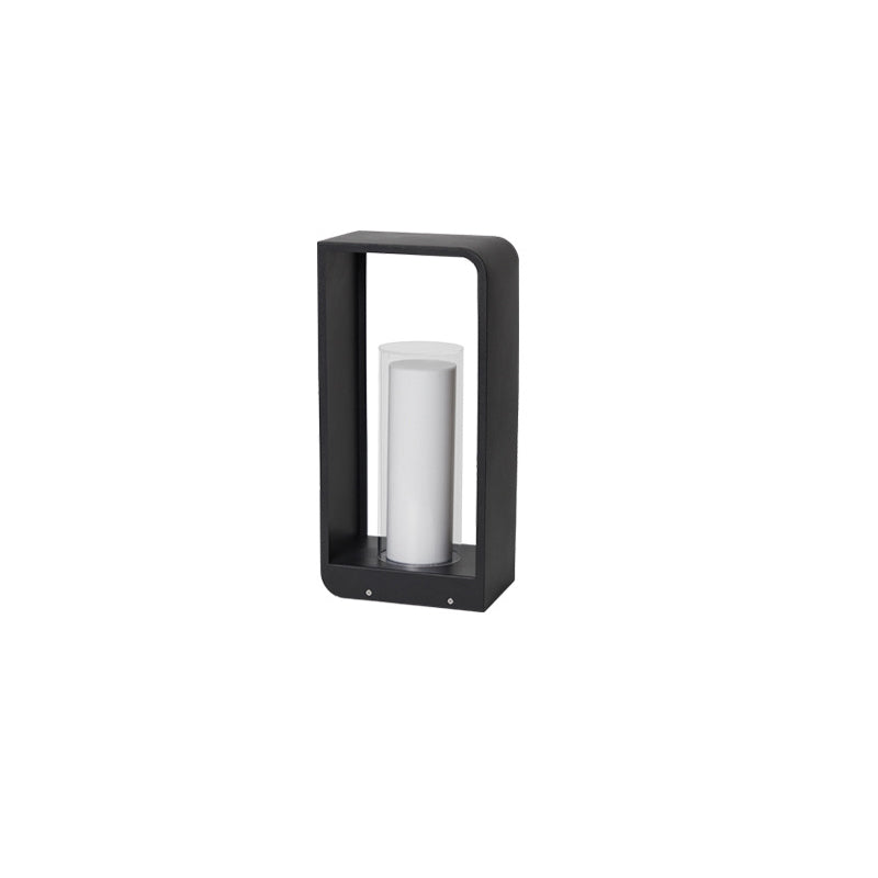 Exterior Aluminum LED Sconce Black 12-Inch Wall Mount for Pathway Fence Garden Entry Waterproof Solar or Hardwired 3-Temp | Thomler