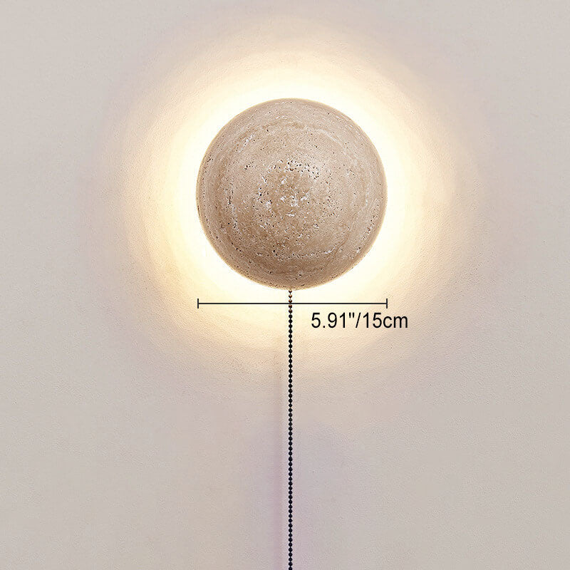 Stone Sconce Hardwired LED 6 inch Square Contemporary Fixture for Bedroom Entryway Lounge Ambient Task Lighting Compact 10 Watt Integrated N | Thomler
