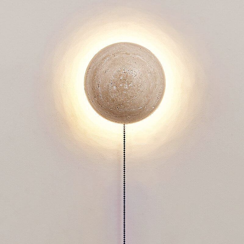 Stone Sconce Hardwired LED 6 inch Square Contemporary Fixture for Bedroom Entryway Lounge Ambient Task Lighting Compact 10 Watt Integrated N | Thomler