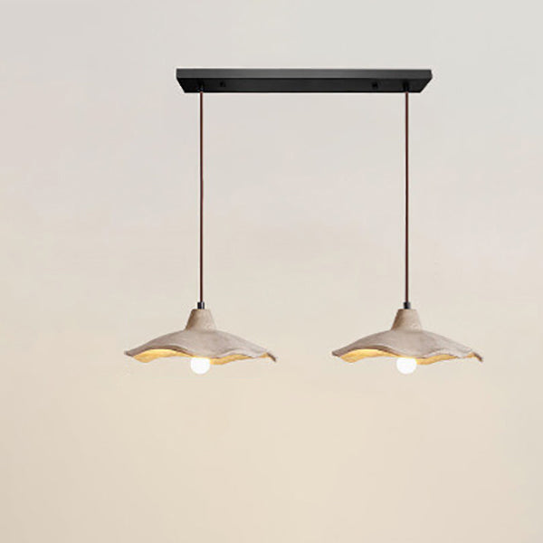 Industrial Concrete Hanging Light 10 in Yellow Ceiling Pendant Hardwired E26 Socket Adjustable Cord Kitchen Dining Room Bedroom Entryway Rus | Thomler