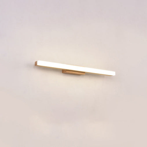 Lineare LED-Wandleuchte 16 W, 81 cm, Holz & Acryl für Badezimmer, Schlafzimmer, Flur, Heimbüro, Arbeits- & Umgebungsbeleuchtung, moderne festverdrahtete Leuchte, flaches Profil | Thomler