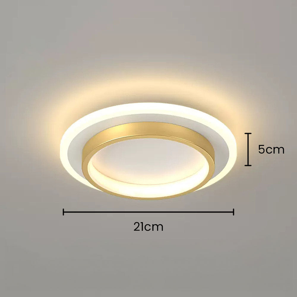 Round Flush Mount LED Light 2 in Low Profile for Bedroom Hallway Living Room Kitchen Entry Modern Ultra Slim Disk Design 10W 20W Integrated | Thomler