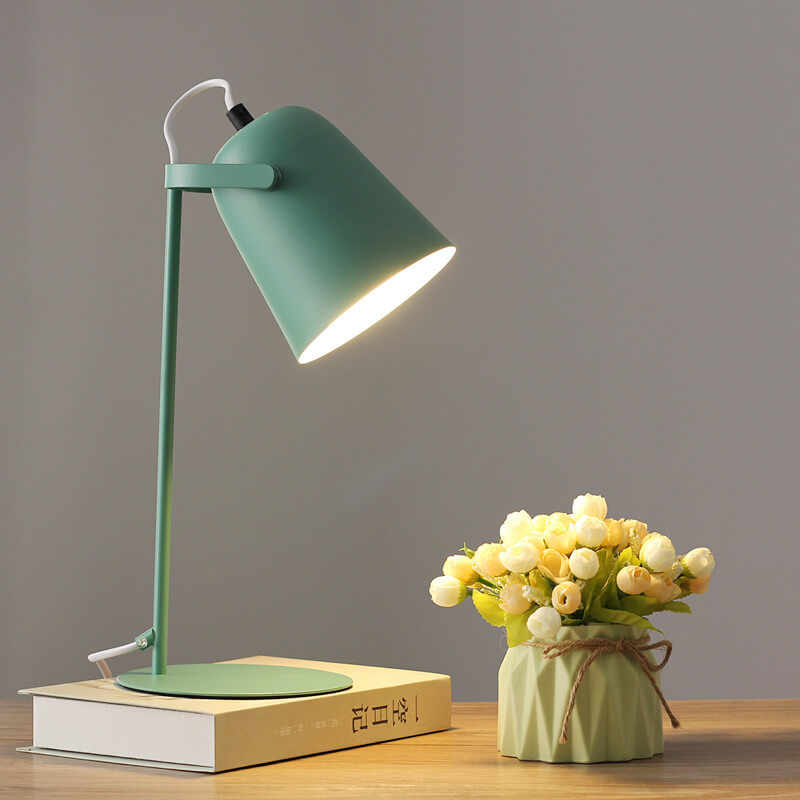 Metal Accent Light 12 Inch Iron Task Lamp with Bucket Shade E27 Socket for Nightstand Desktop Office Corner Home | Thomler