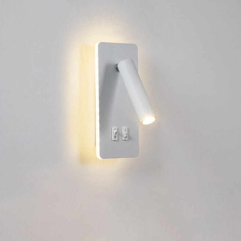 LED Wall Sconce Iron 7.5 inch Hardwired 15W Bedroom Hallway Living Room Modern Indoor Fixture White Black 110-120V Ambient Light | Thomler
