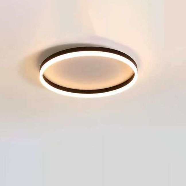 20 in Dimmable LED Ceiling Light with Remote Iron & Acrylic Fixture for Bedrooms Hallways Living Rooms Modern Low-Profile Design | Thomler