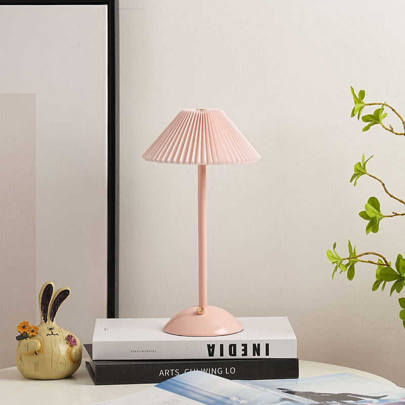 USB Powered Desk Lamp with Fabric Shade – 11.7 Inch Iron Light for Nightstand, Office & Bedroom – E14 Base, Multiple Finishes | Thomler