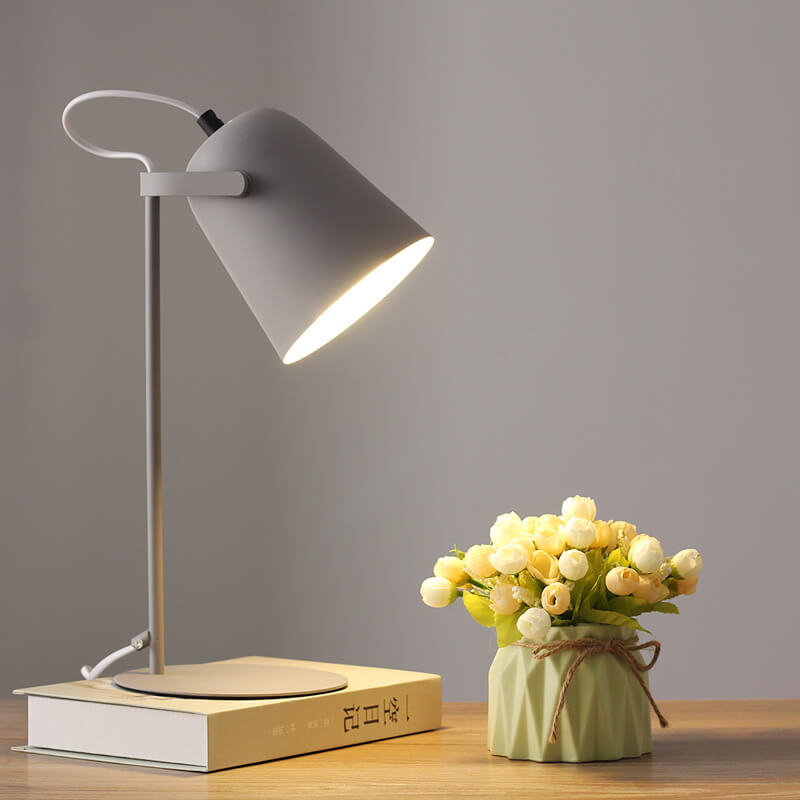 Metal Accent Light 12 Inch Iron Task Lamp with Bucket Shade E27 Socket for Nightstand Desktop Office Corner Home | Thomler