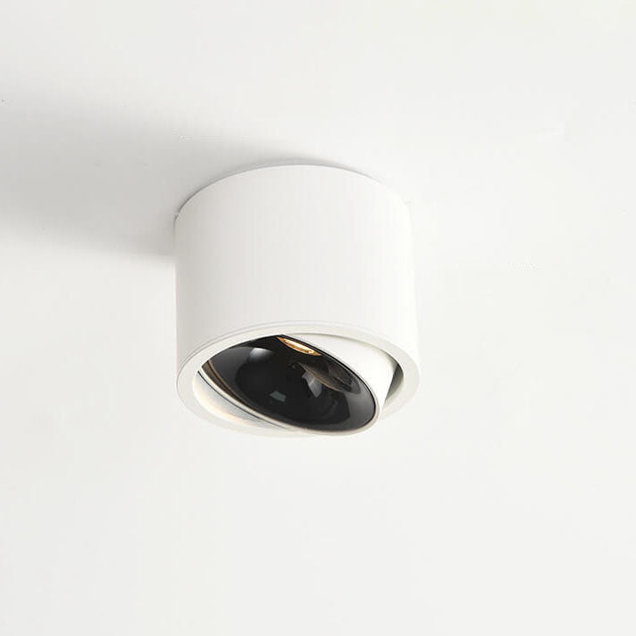 Low-Profile Aluminum LED Ceiling Fixture 3.7 Inch Round 12W Contemporary Overhead Lighting Hallway