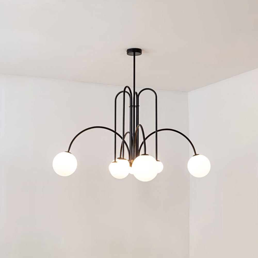 Swallow-Inspired G9 Pendant Light with Adjustable Chain, Metal & Glass Shades for Dining Room, Bedroom & Living Room Overhead Lighting | Thomler