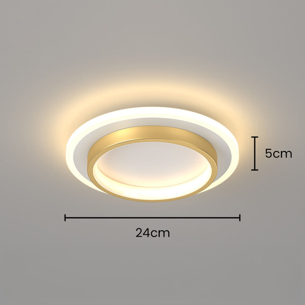 LED-Deckenaufbauleuchte, flach, 10 W/20 W, ultra-slim, 2-Zoll-Profil, Schwarz/Weiß, für niedrige Decken, Schlafzimmer, Flur, Eingangsbereich, Apartment, Wohnzimmer, Modern H | Thomler