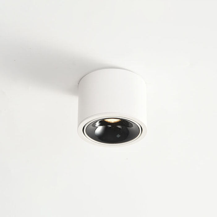 Low-Profile Aluminum LED Ceiling Fixture 3.7 Inch Round 12W Contemporary Overhead Lighting Hallway