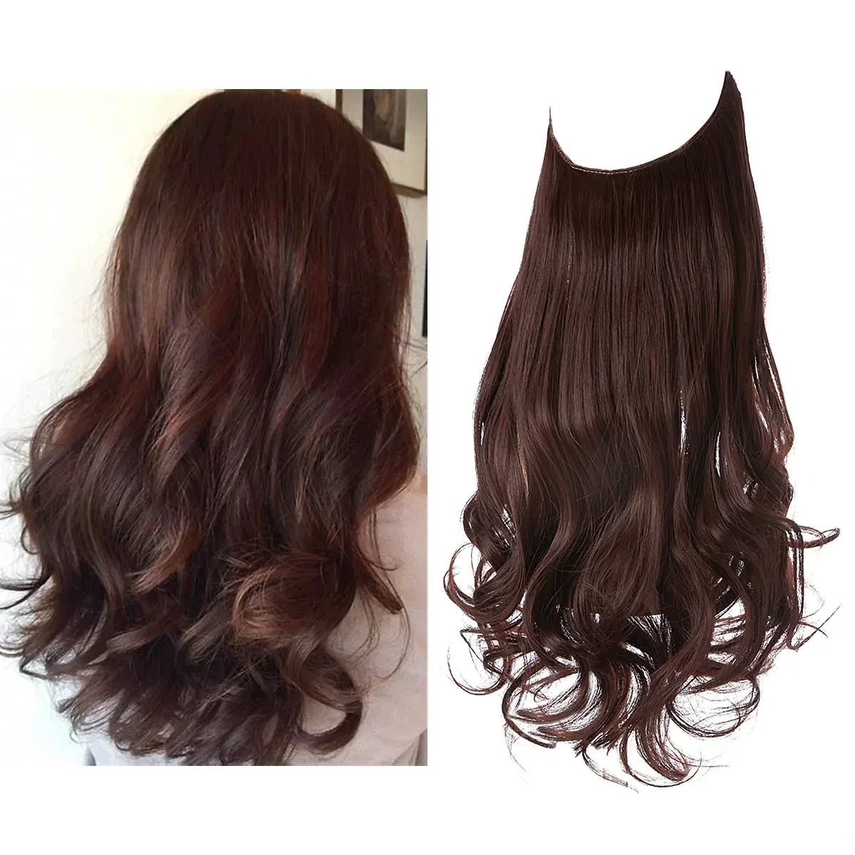 Clip-In Human Hair Extensions 100% Real Remy Hair Add Volume Length 14-18 Inches Heat Resistant Seamless Blend Natural Texture for Everyday