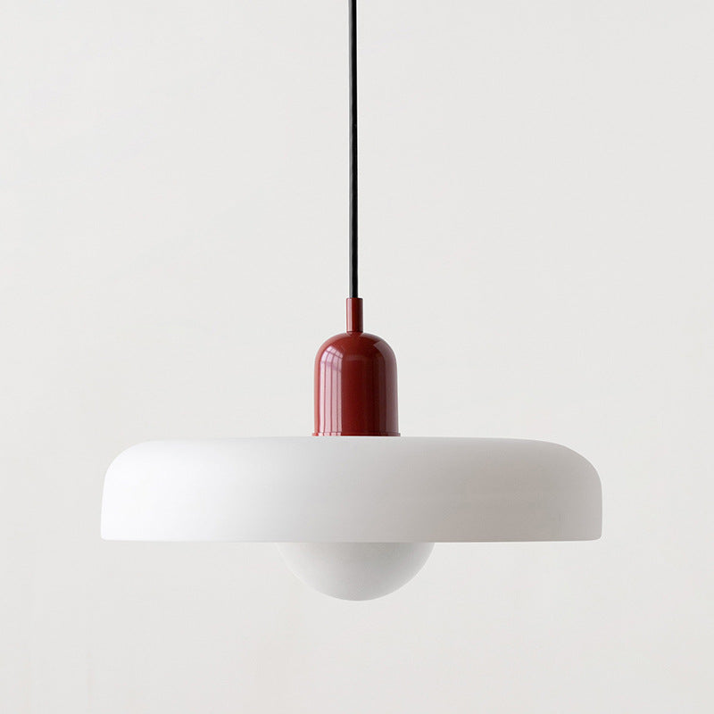 Handcrafted Art Glass Dome Pendant Light, Adjustable Modern Hanging Fixture for Dining Room Kitchen Island Living Room | Thomler