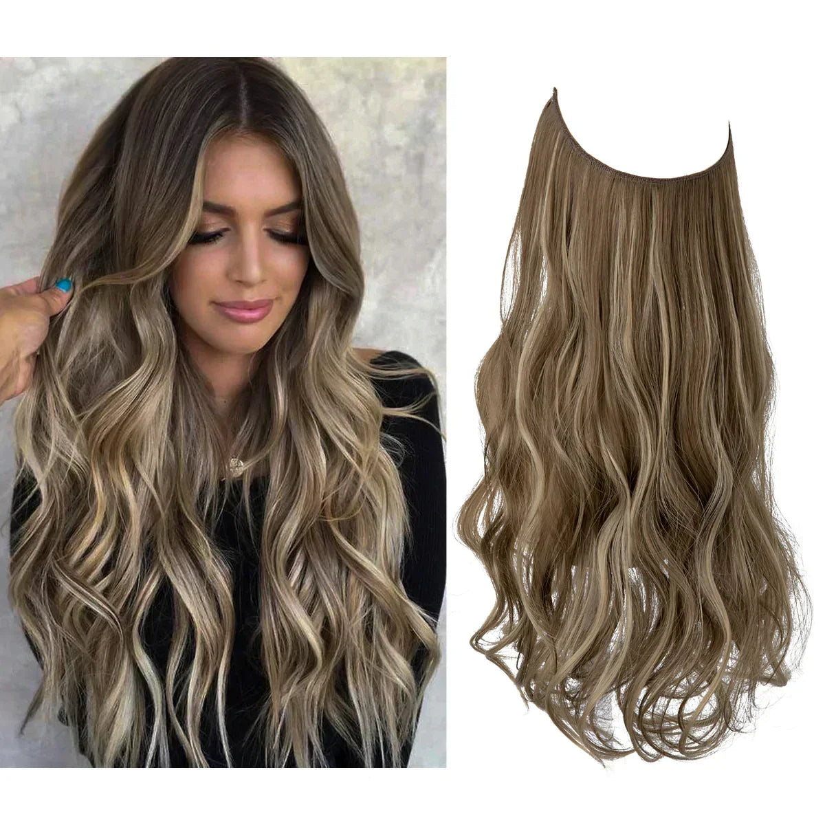Clip-In Human Hair Extensions 100% Real Remy Hair Add Volume Length 14-18 Inches Heat Resistant Seamless Blend Natural Texture for Everyday
