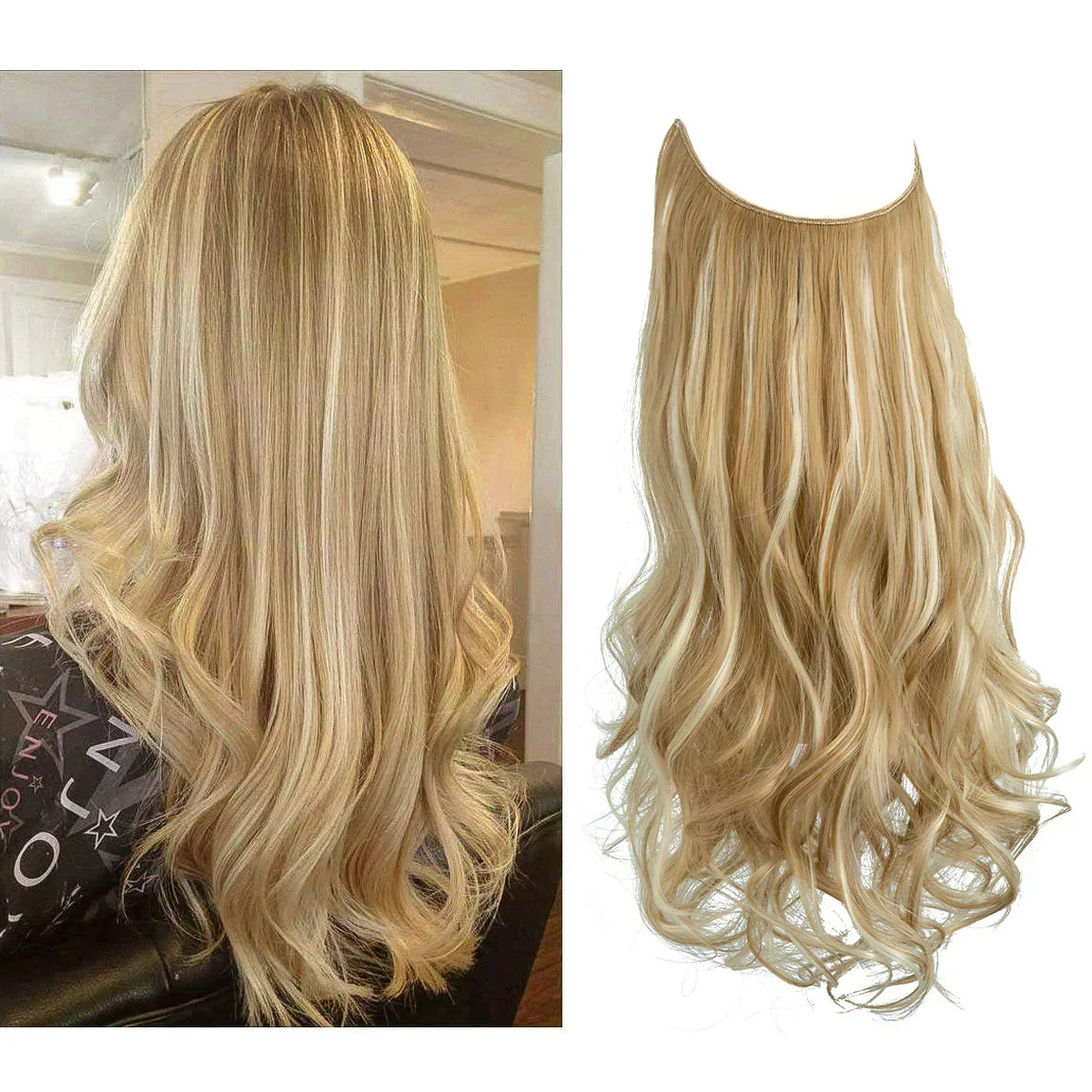 Clip-In Hair Extensions for Volume & Length – 14, 16 & 18 in – 17 Color Blends