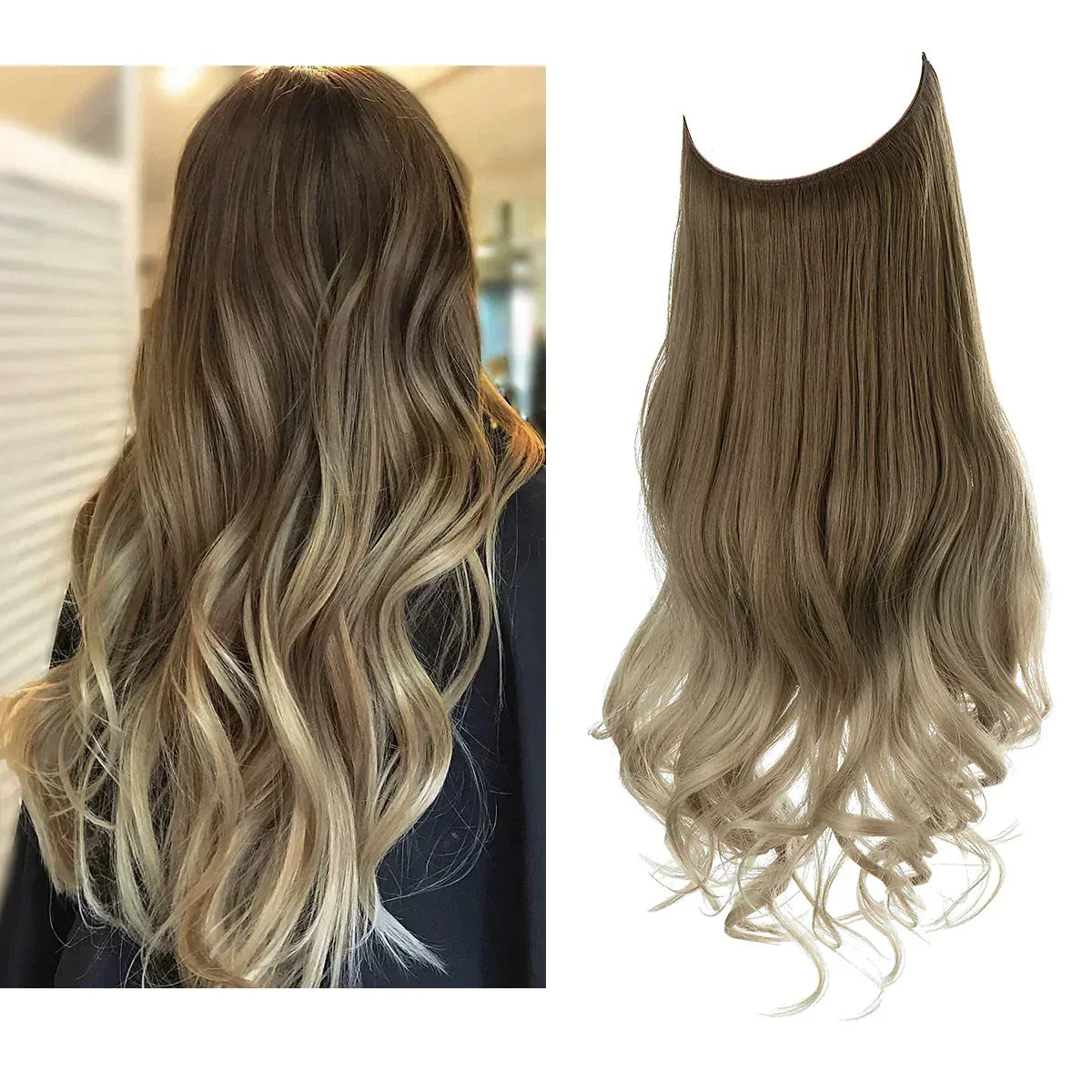 Clip-In Hair Extensions for Volume & Length – 14, 16 & 18 in – 17 Color Blends