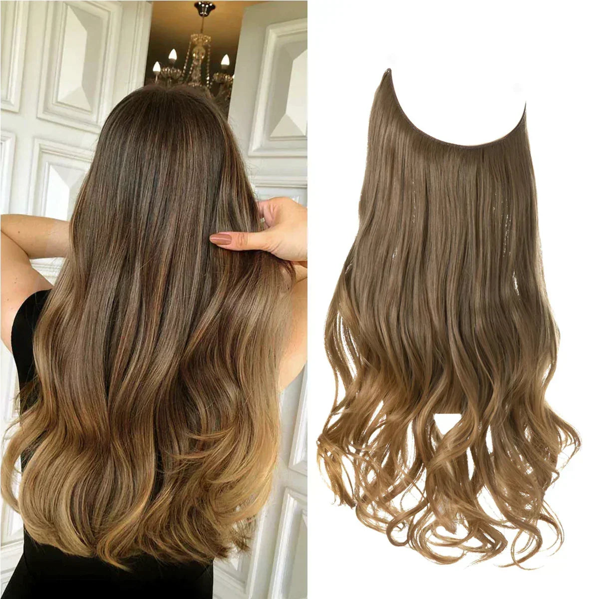Clip-In Hair Extensions for Volume & Length – 14, 16 & 18 in – 17 Color Blends