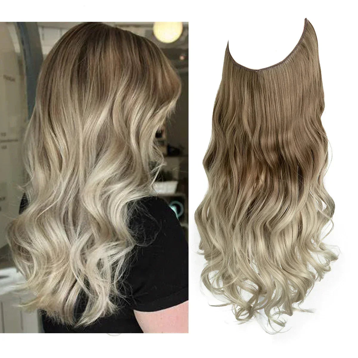 Clip-In Hair Extensions for Volume & Length – 14, 16 & 18 in – 17 Color Blends
