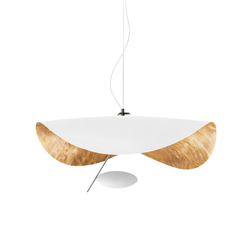 Modern LED Overhead Fixture 17W Metal Hanging Light Black White Gold for Kitchen Dining Room Bedroom Ceiling Mounted | Thomler