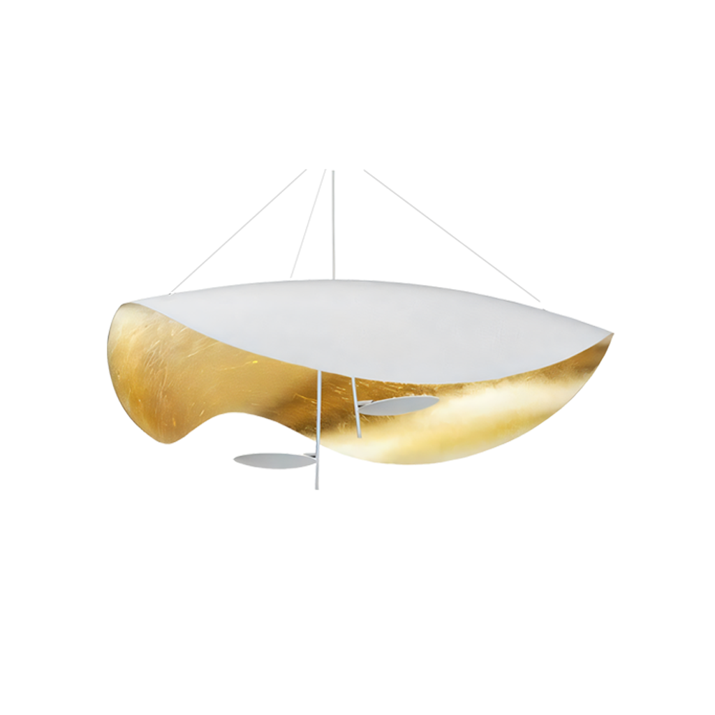 Modern LED Overhead Fixture 17W Metal Hanging Light Black White Gold for Kitchen Dining Room Bedroom Ceiling Mounted | Thomler
