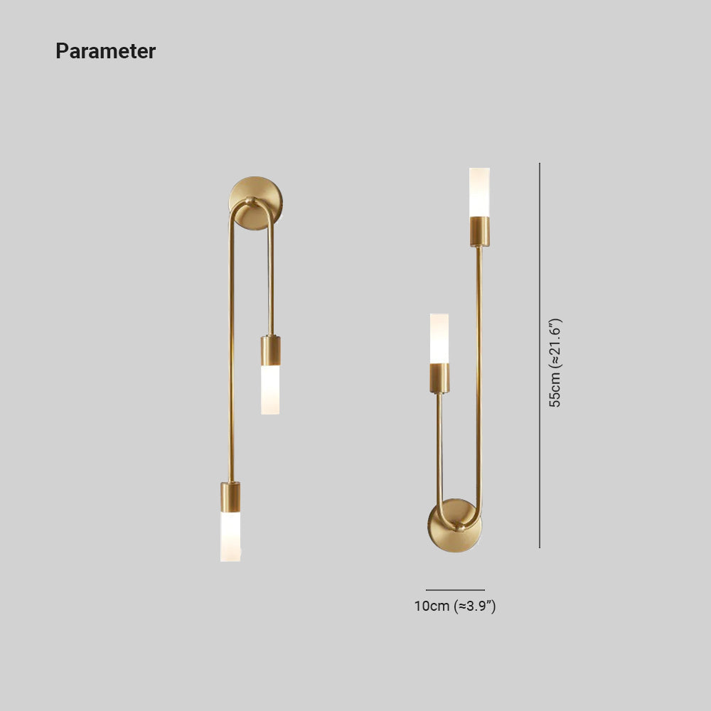 Indoor Sconce Fixture 10 Inch Gold Metal Accent Light for Bedroom Dining Area Living Space Hardwired G9 LED Warm White Lighting | Thomler