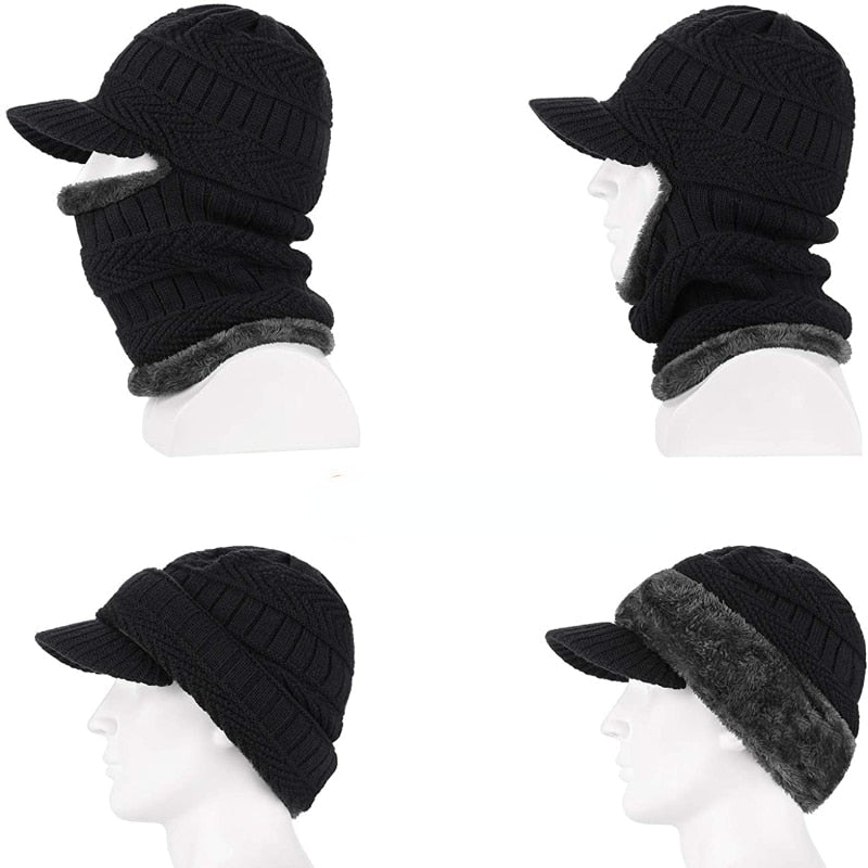 Knit Winter Beanie and Scarf Set for Men and Women – Matching Cozy Hat and Scarf Combo for Cold Weather
