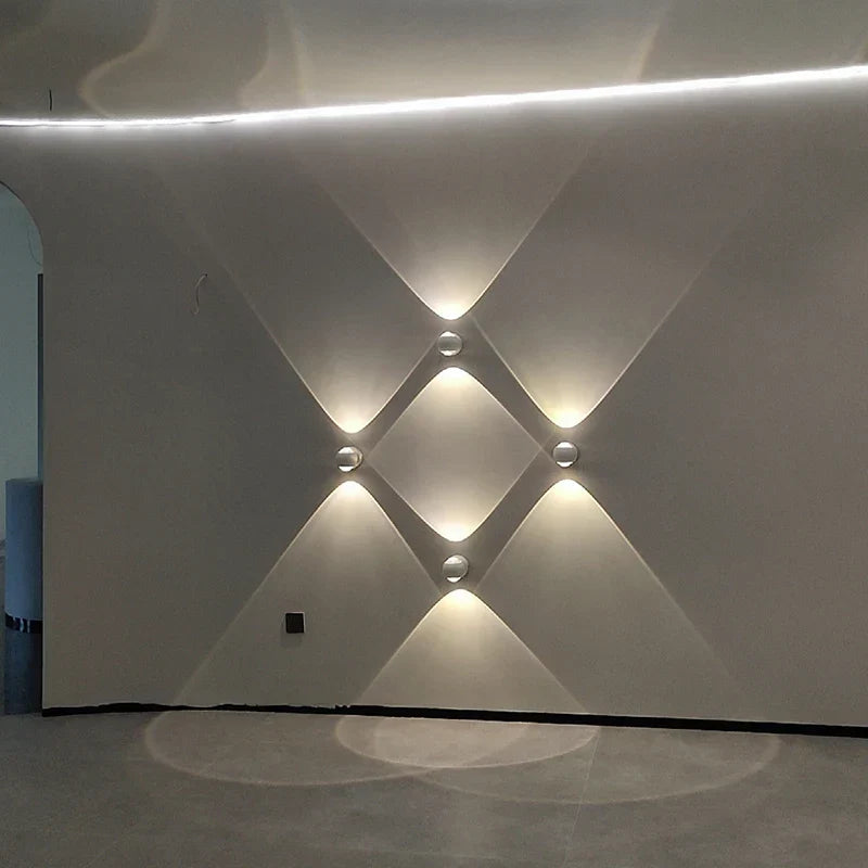 Hedendaagse koperen led-wandlamp, up-down licht voor hal, gang, slaapkamer, badkamer, goud, zwart, chroom | Thomler