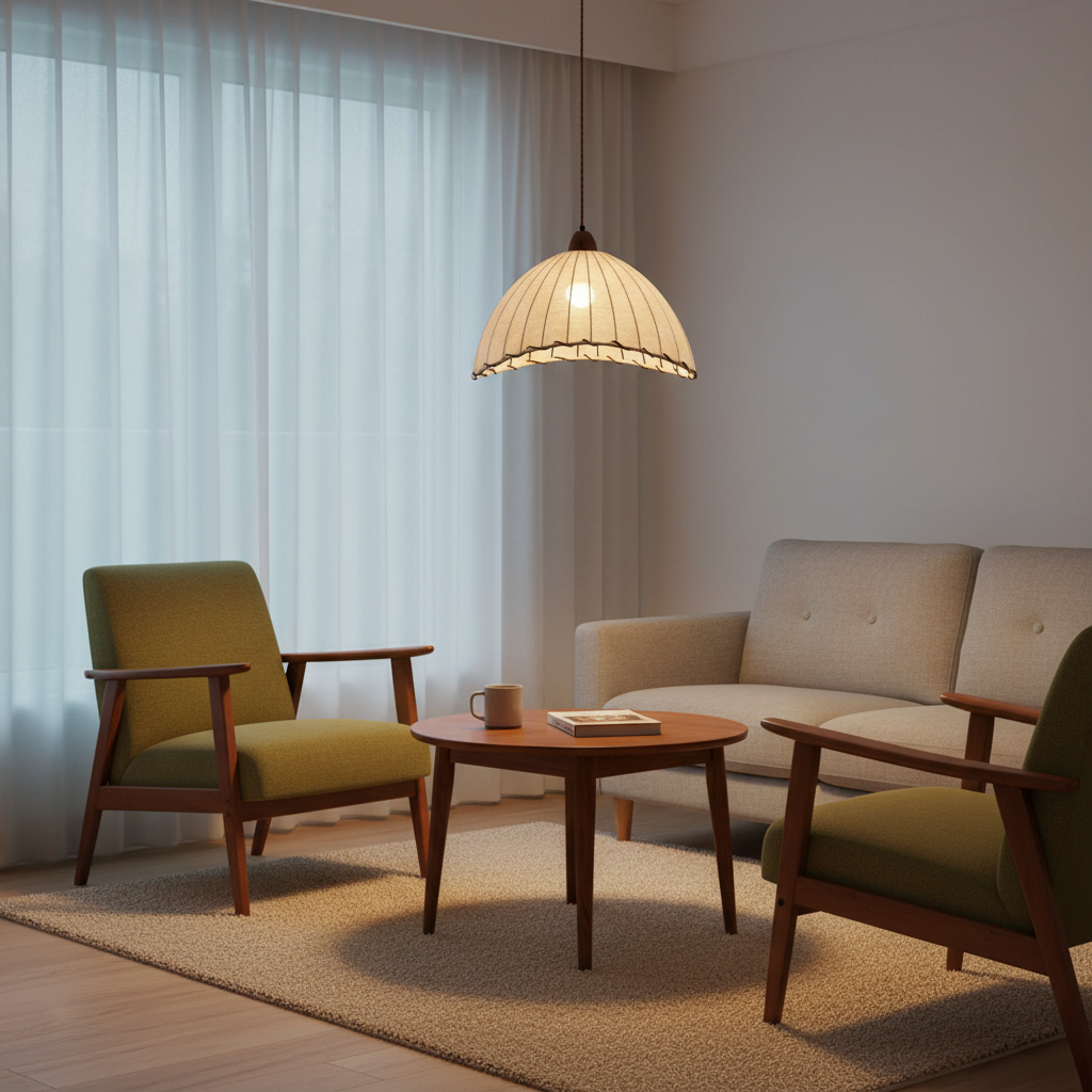 Stoffen koepelplafondlamp wit 14 inch geribbelde schulprand hanglamp voor eetkamer slaapkamer verstelbare hoogte vintage modern E26 fitting | Thomler