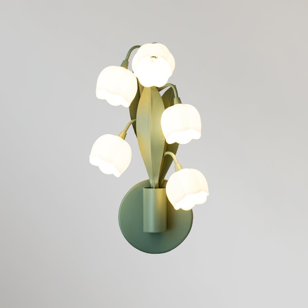 Orchid-Inspired Decorative Sconce with Adjustable Color Lighting for Bedroom Living Room Bathroom Modern Nature Accent Wall Mount Metal Fixt | Thomler