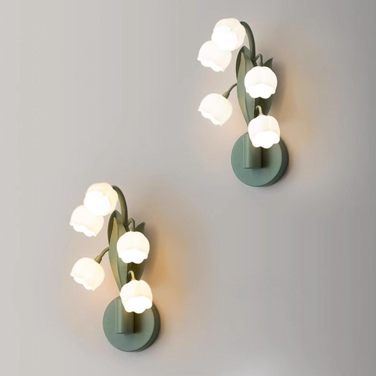 Orchid-Inspired Decorative Sconce with Adjustable Color Lighting for Bedroom Living Room Bathroom Modern Nature Accent Wall Mount Metal Fixt | Thomler