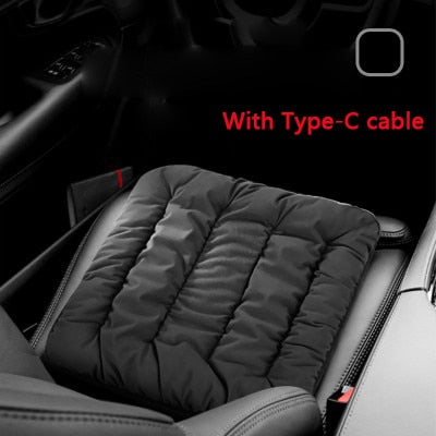USB Heated Seat Cushion with 3 Temperature Settings for Chair & Couch