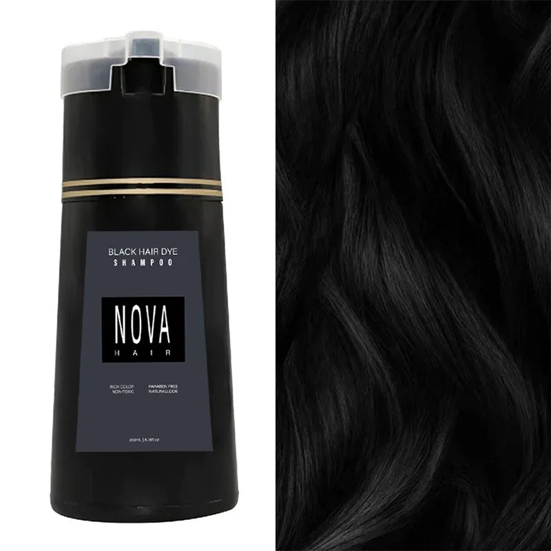 Hair Color Shampoo 6.8 fl oz – Vibrant Tones in One Step for All Hair Types, Easy Application No Mess | Thomler