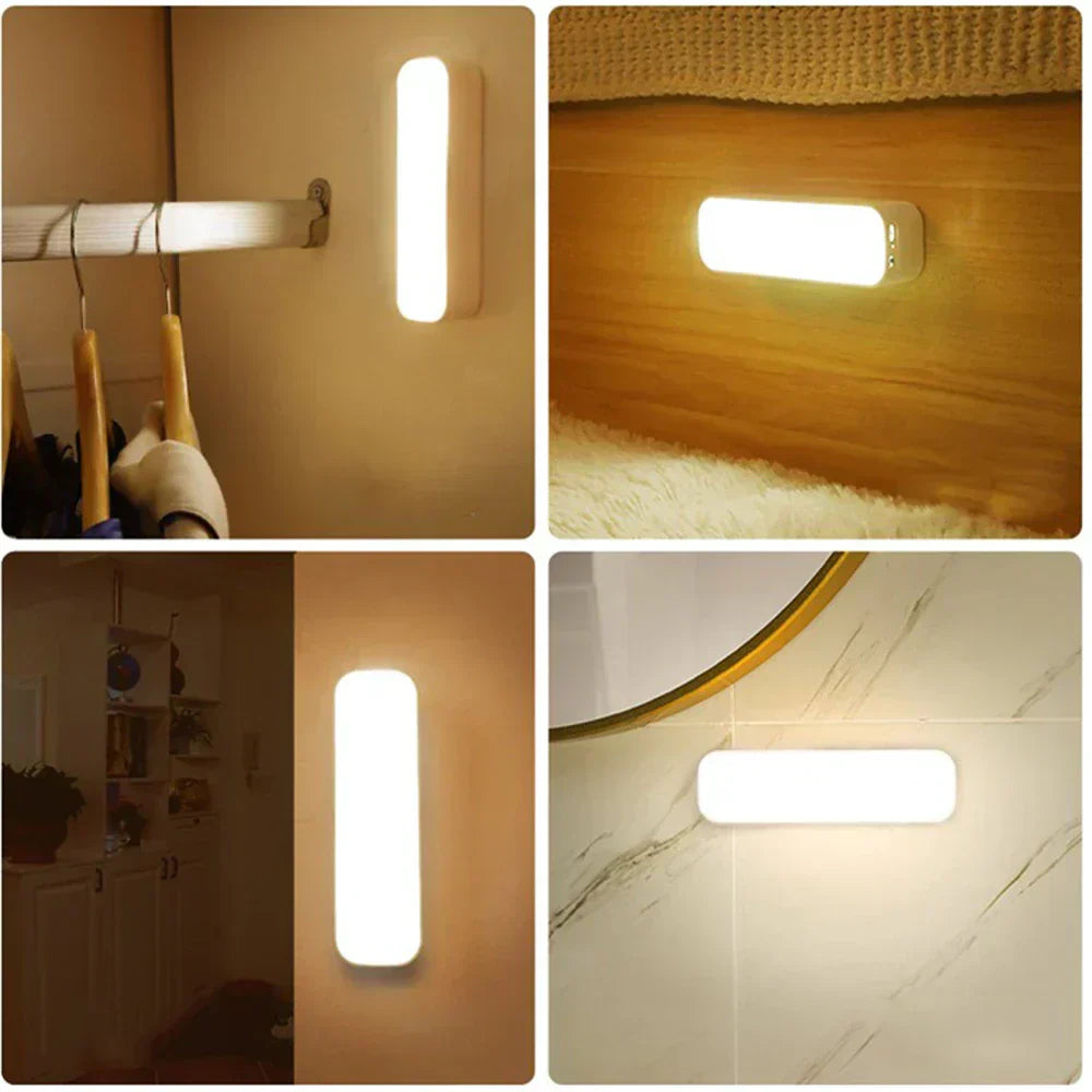 Bewegingssensor Nachtlampje USB Oplaadbaar 5,5 Inch Wit Draadloos voor Gangpaden Trappen Slaapkamers Kasten Keukenkastjes Dimbaar Warm Koel | Thomler