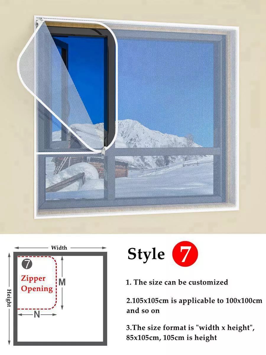 Insulating Window Film Kit – Dual-Layer Thermal Draft Stopper with Adhesive Zipper