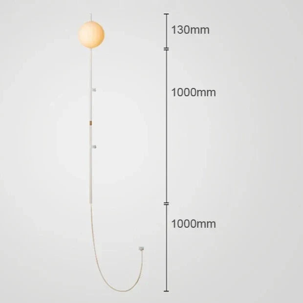 Wandlamp met stekker en verstelbare arm voor slaapkamer, woonkamer, hal, kantoor, zwart/wit, modern minimalistisch leeslamp-armatuur, eenvoudig | Thomler