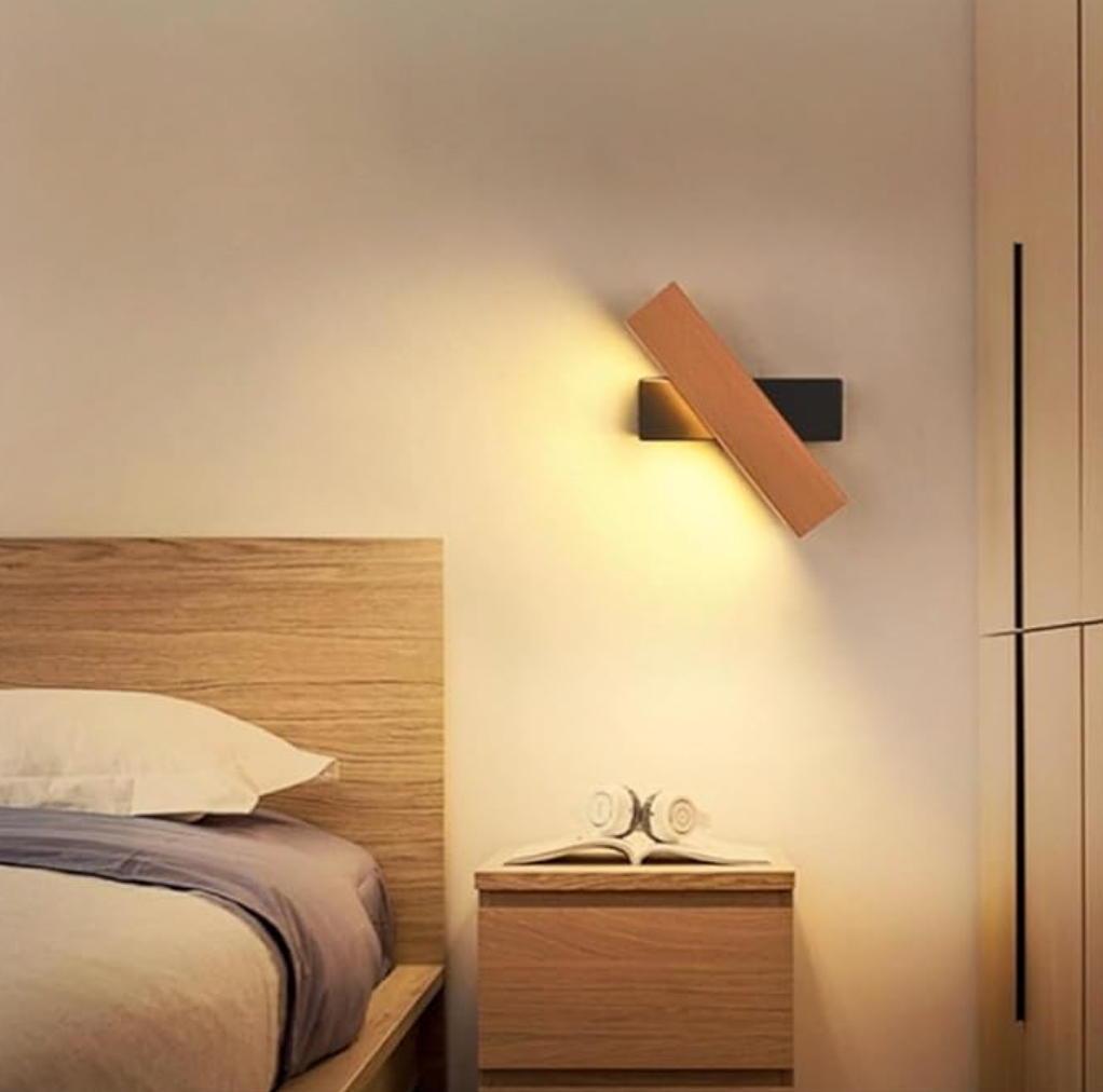 Verstelbare LED-wandlamp met draaibare kop voor leesverlichting bij het bed en accentverlichting in de hal – Aluminium armatuur in zwart of wit – Mo | Thomler