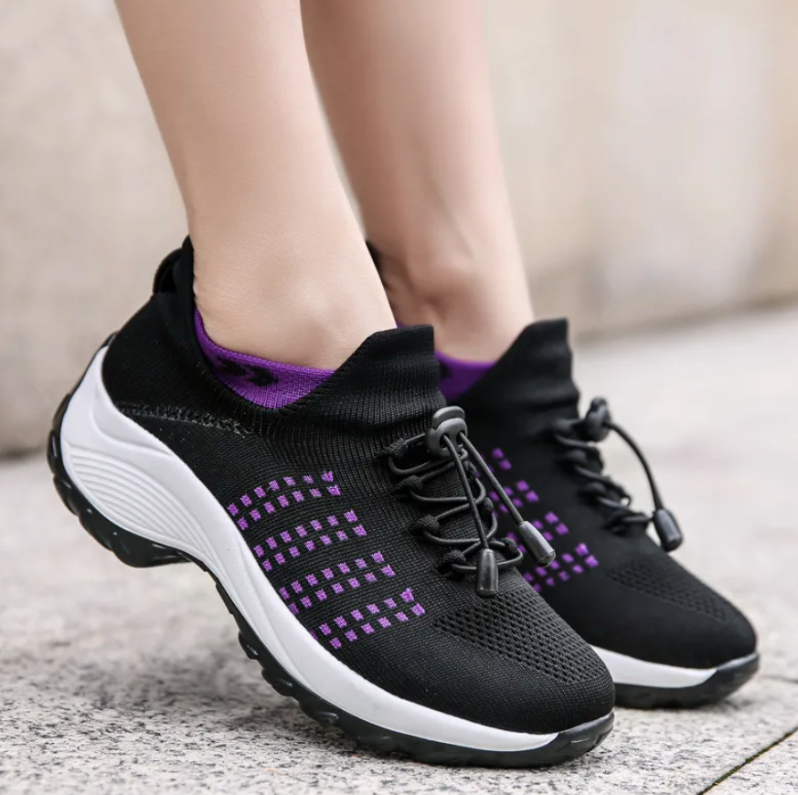 Orthopedic Sneakers for Plantar Fasciitis Relief Wide Toe Box Arch Support Cushioned Heel Slip-Resistant Sole for Women Men Foot Pain