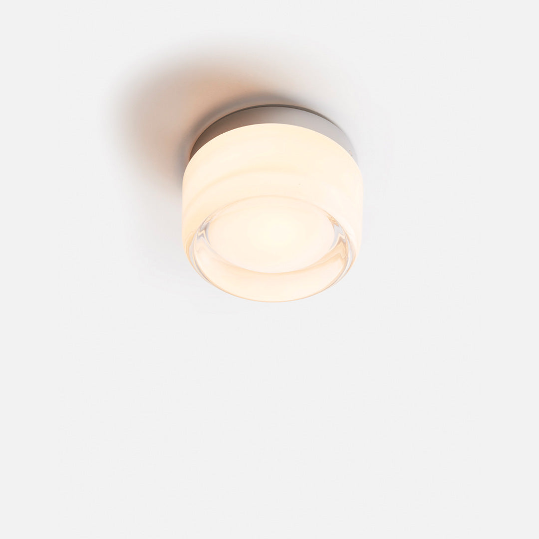 Compact LED Accent Sconce 5.3 Inch Amber Acrylic Aluminum Fixture for Bedroom Hallway Living Room Dual Wall Ceiling Mount | Thomler
