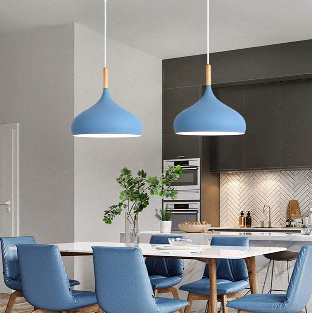 E27 Dome Pendant Fixture with Wood Trim – Adjustable Height Hanging Light for Kitchen Island, Dining Table, Bedroom – Minimalist Nordic-Insp | Thomler