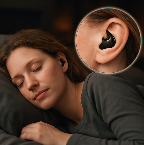 Auriculares inalámbricos para dormir con doble reducción de ruido y 24 horas de reproducción