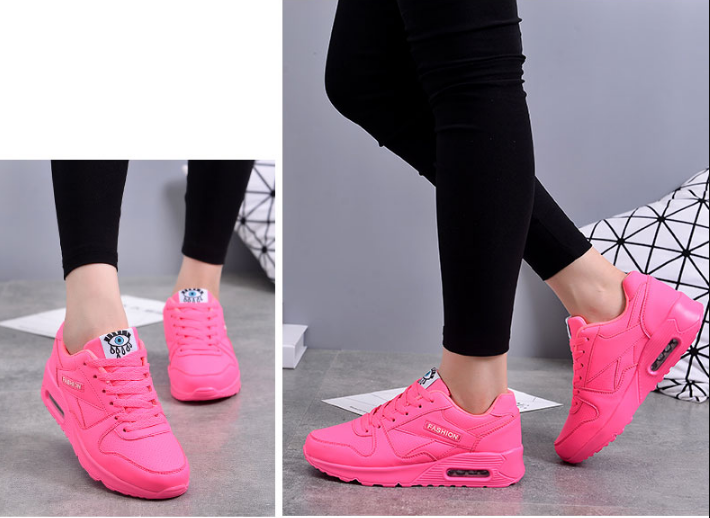Women's Cushioned Athletic Sneakers – Lightweight Breathable Running Shoes with Air Sole & Anti-Slip Grip for Walking, Gym, Jogging