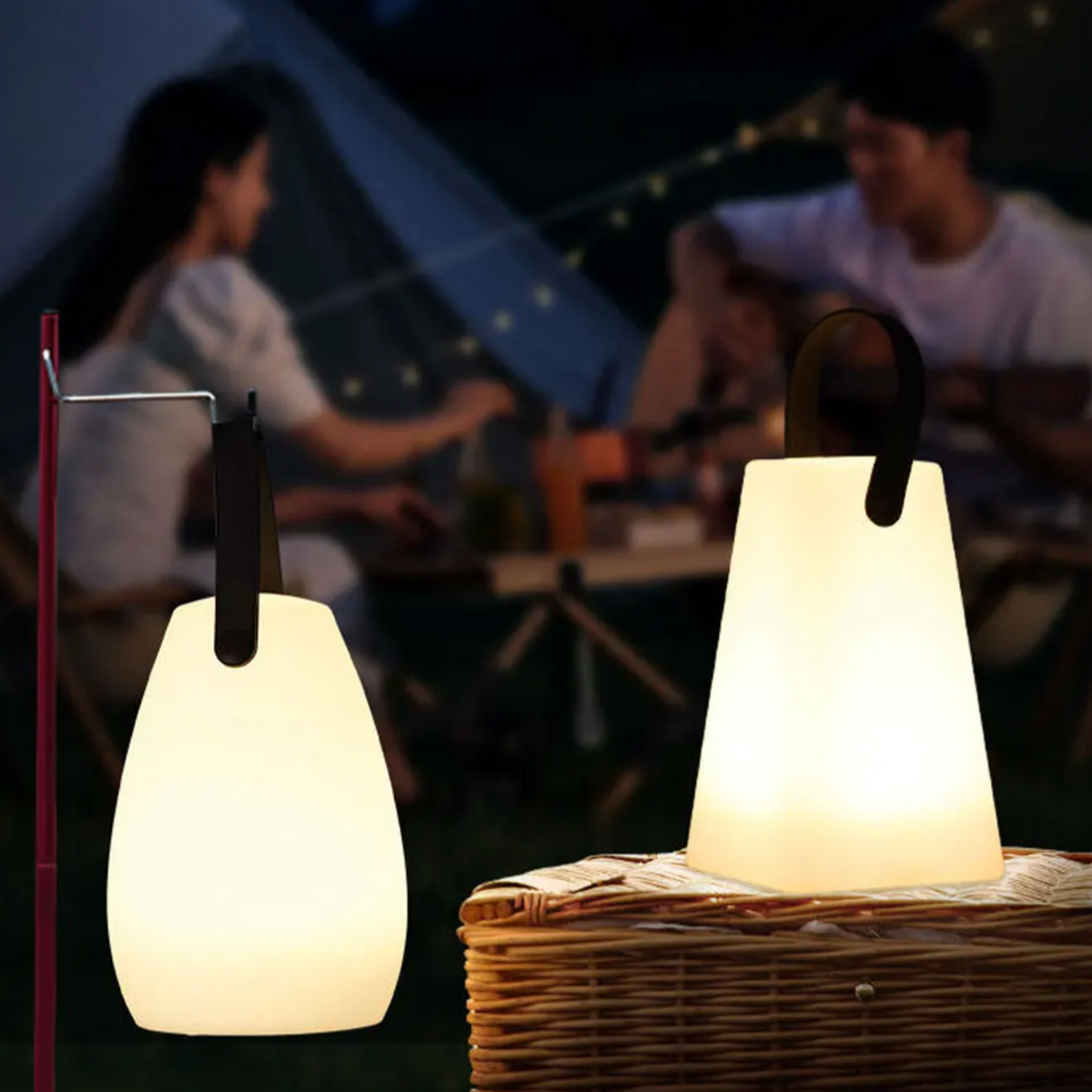 Rechargeable LED Mood Lamp 10 inch Cordless Waterproof 8-Color Remote-Controlled Accent Light for Deck Patio Poolside Backyard Entertaining | Thomler