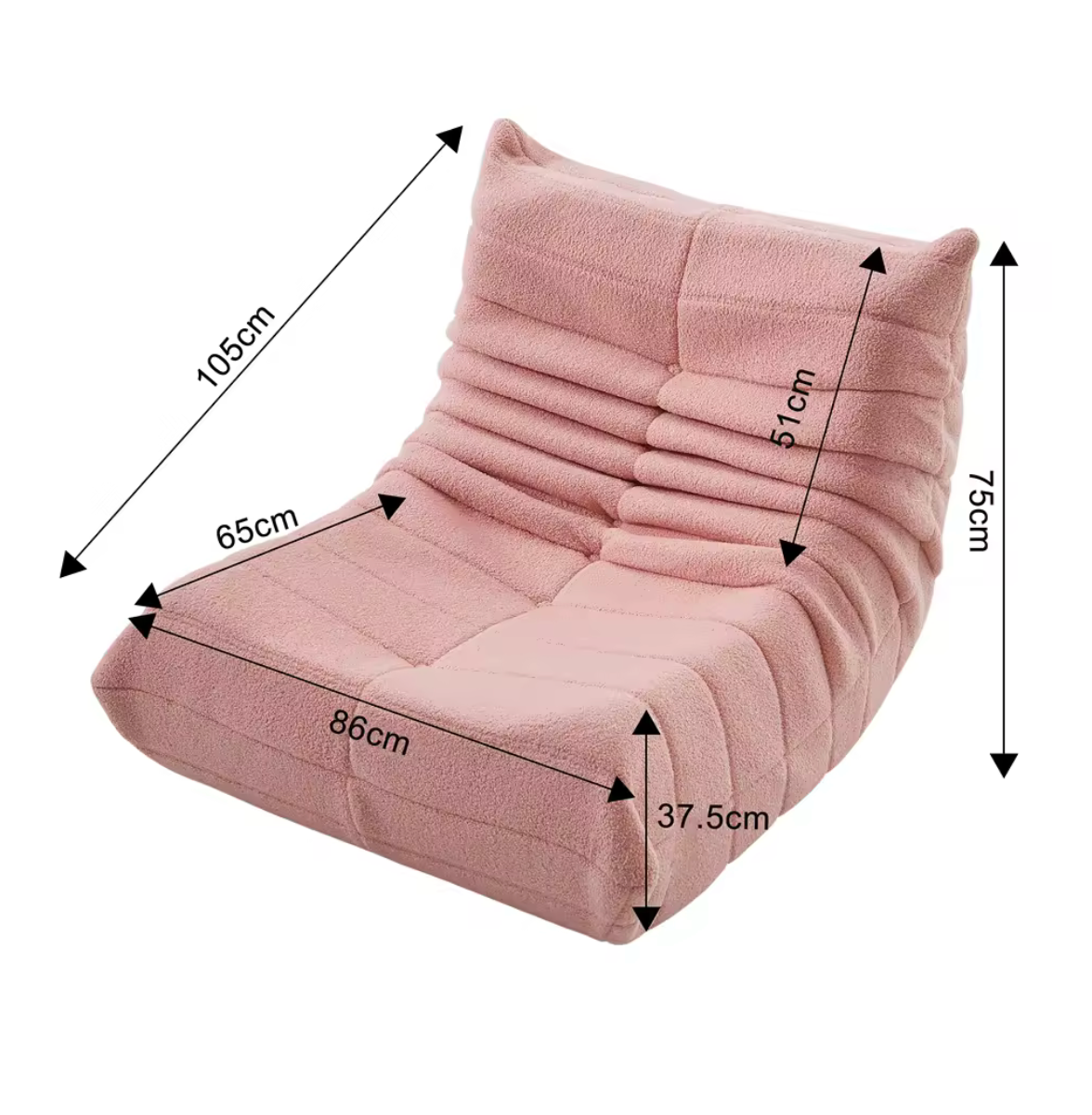 Memory Foam Floor Chair with Backrest Support 34 in Wide Velvet Cushion Seat for Reading Gaming Bedroom Living Room Green | Thomler