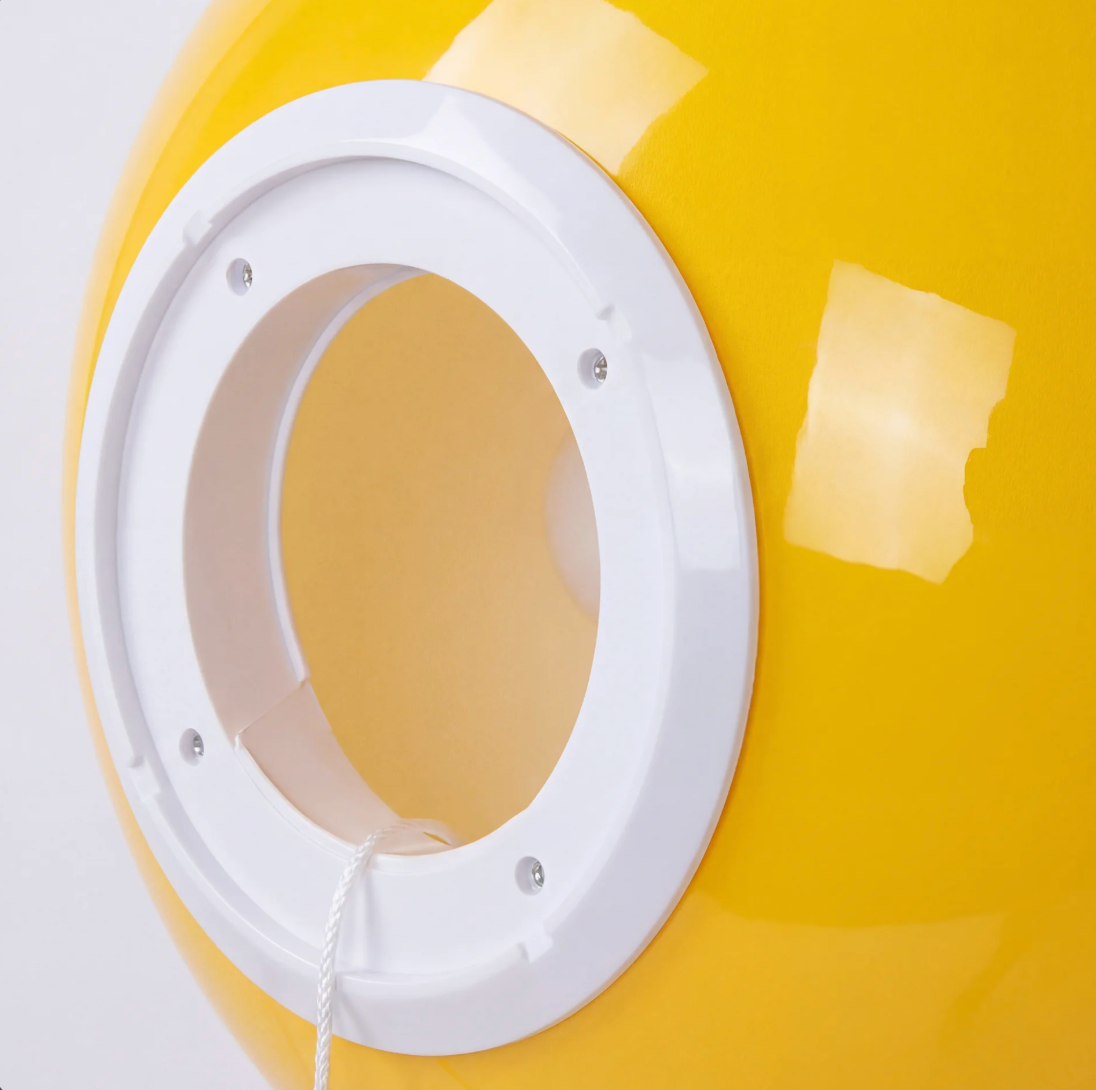 Bolvormige LED-wand- en plafondlamp met trekschakelaar in rood, blauw, geel, groen, oranje, wit, klein, medium, groot voor slaapkamer, speelkamer, gang K | Thomler
