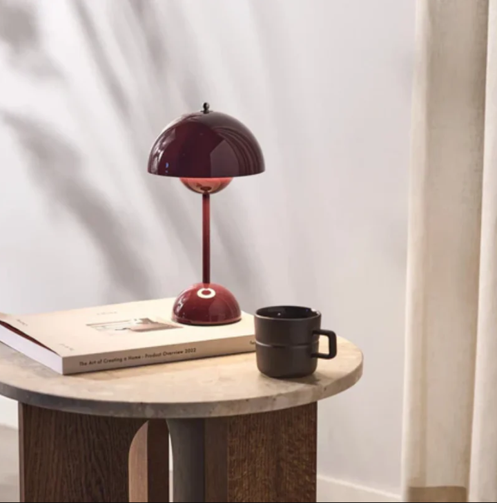 Metal-Tischleuchte mit 3-Stufen-Dimmer | Verstellbare LED-Leselampe für Schlafzimmer & Büro | Kompakte Nachttischbeleuchtung | Skandinavisches Blau | Thomler
